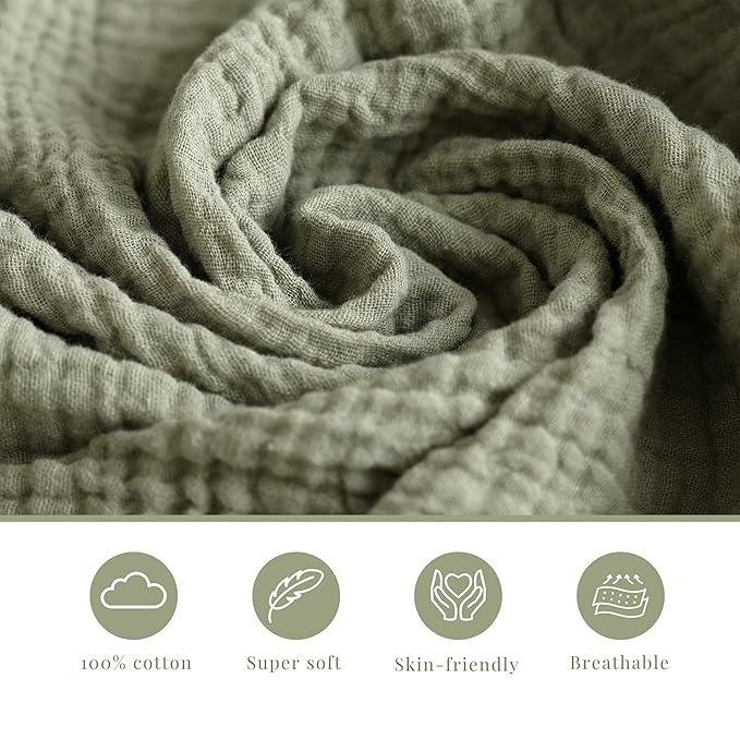 3 Pack Muslin Changing Pad Covers for Girl Boy, 100% Soft Cotton Changing Table Cover, Breathable Baby Nursery Diaper Change Pad Sheets (Spring Meadow)