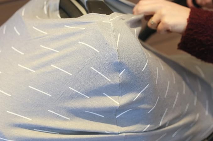 Copper Pearl Multi-Use Cover: Car Seat Covers, Nursing Cover, and Stroller Cover for Sun - Stretchy Fabric, All-Season Use, Stylish Designs, Easy Access for Moms - Dash