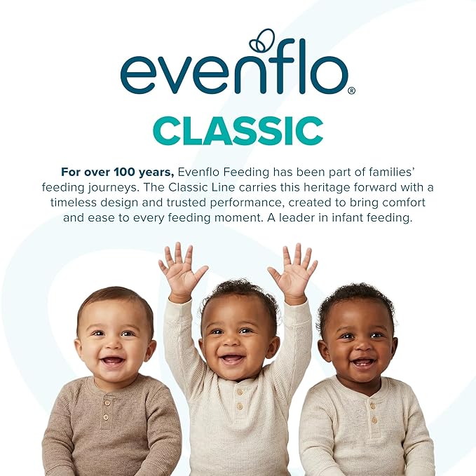 Evenflo Feeding Classic Glass, Twist Bottles, 4 Oz, 6 Bottles.