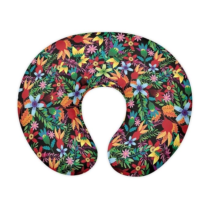 Floral Nursing Pillowcase for Maternity Mom, Durable Ultra Soft Breastfeeding Pillowcase for Newborn Baby Girls Boys, Stretchy Bottle Feeding Pillow Fit for Most Nursing Pillows