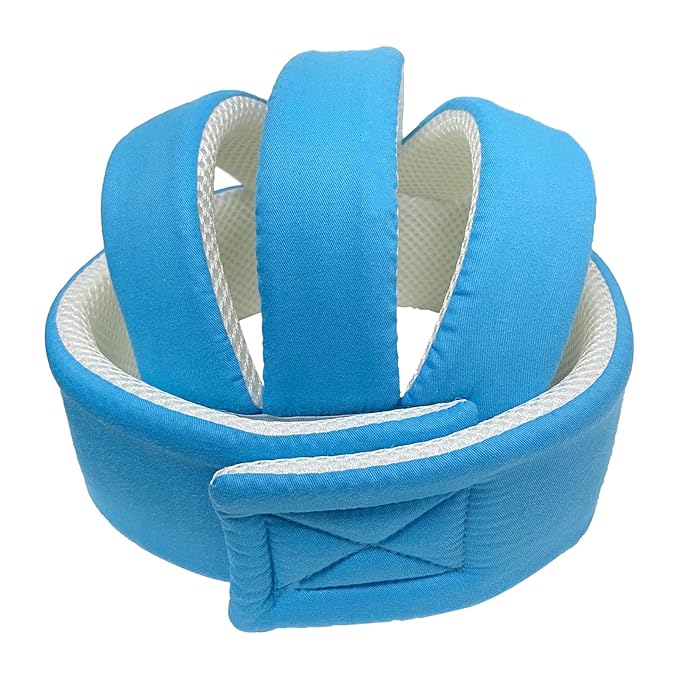 Baby Helmet Toddler Children Headguard Infant Head Cushion Protective Harnesses Cap Soft Adjustable Kid Hat Head Protector (Blue)