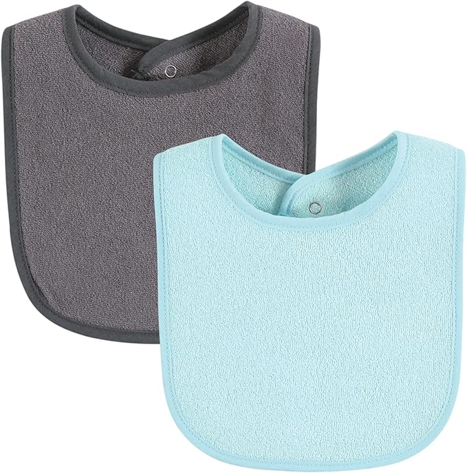 Hudson Baby Unisex Baby Drooler Bib With Waterproof Lining