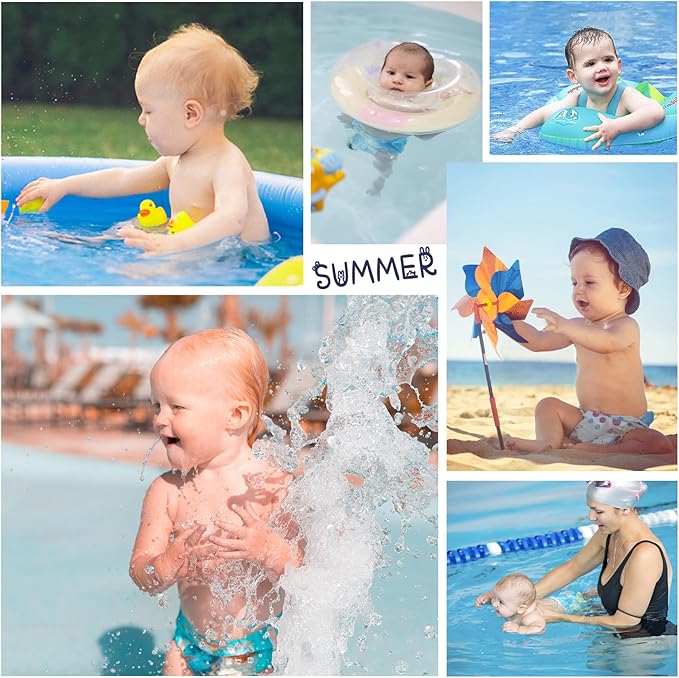 Durio Reusable Swim Diapers Washable Baby Swim Diaper Unisex Infant Toddler Swimming Diapers