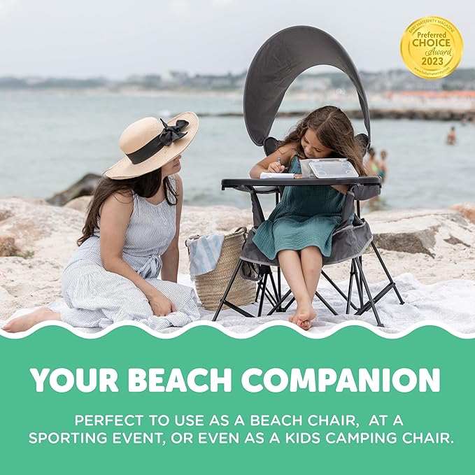 Baby Delight Go with Me Grand Deluxe Portable Chair | for Kids | Indoor and Outdoor | Grey