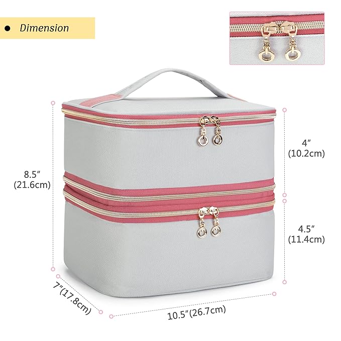 Damero Wearable Breast Pump Bag with Detachable Cooler Bag and Mat, Compatible with Elvie, Willow and Medela Electronic Pumps, Breast Pump Case for Wearable Pumps and Parts