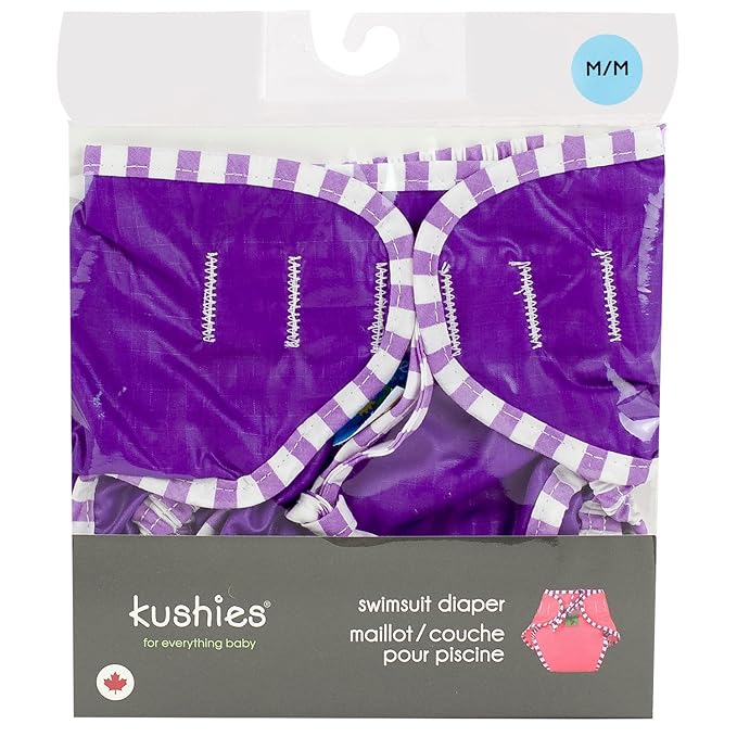 Kushies Swim Diaper, Medium, Orange Solid