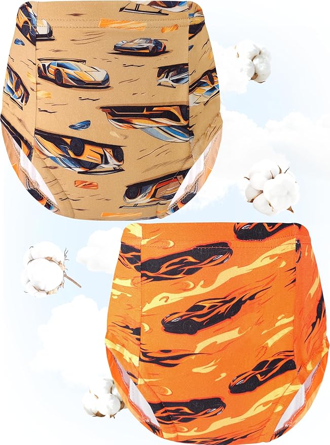 Boys Potty Training Underwear Pee Pants Cotton Absorbent Leak Resistant 4-Pack For Toddler 2t 3t 4t 5t 6 7 8 10