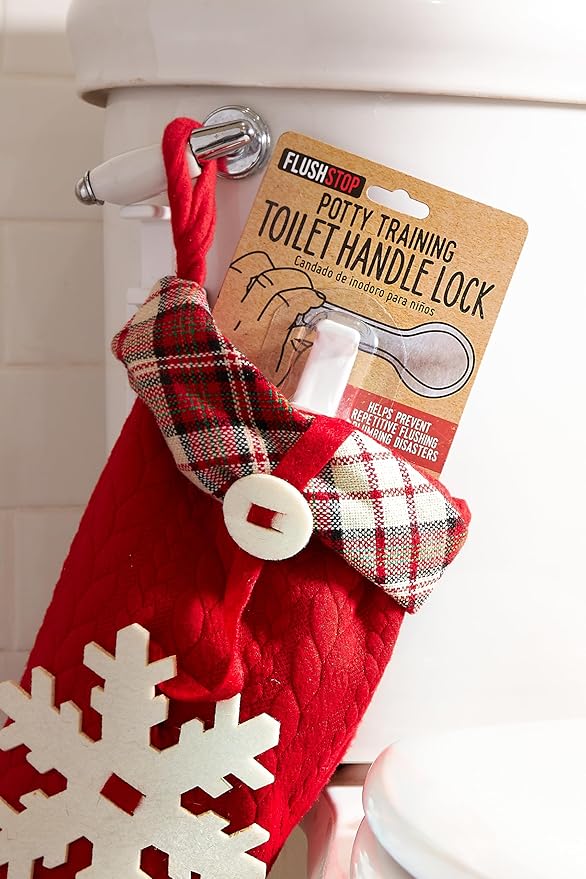 The Original Toilet Handle Lock (2-Pack) Most Trusted Toilet Handle Lock in THE World. Stops Flushing. Simple Install