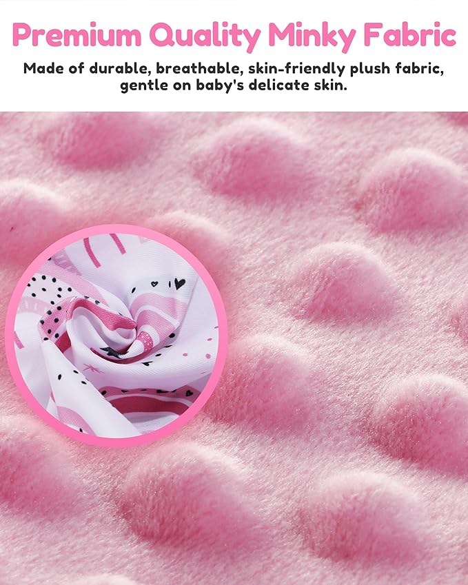 BOMOLOUR Seat Cover Compatible with Bumbo and Nuby Seat, Removable Breathable Baby Floor Seat Cover for Boys and Girls, Seat Not Included (Pink Rainbow)