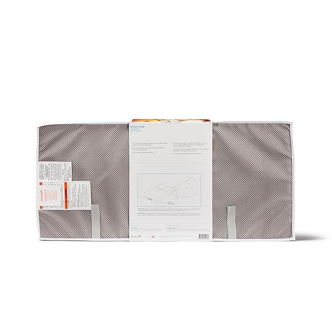 Munchkin Secure Grip Baby Diaper Changing Pad for Dresser, Waterproof and Wipeable, Contoured, Standard Size (14.75" x 31"), White