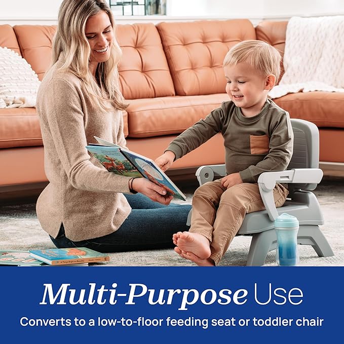 Chicco Bento Booster 3-in-1 Portable Booster Seat for Table, Feeding Seat and Toddler Chair for Babies and Toddlers, for Children up to 50 lbs., Lightweight, Compact Fold, Mochi/Purple