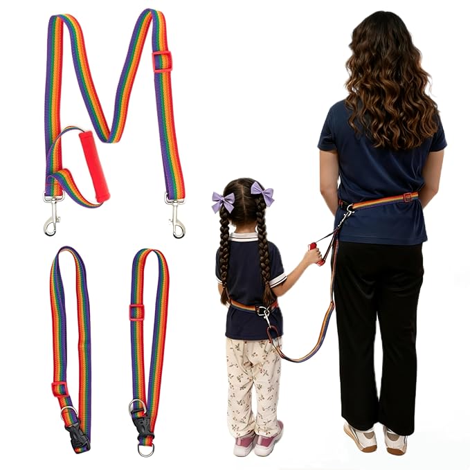 Safety Waist Leash for Kids with Autism,hyperactivity Disorder,A Hands-Free Baby Leash Equipped with an Adjustable Leash and Handle, ensuring the Safety and Proximity of Special Needs Children.