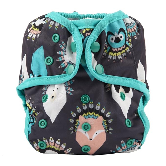 Baby Cloth Diaper Cover Nappy One Size 8lbs to 36lbs for Boys (Native Animal)