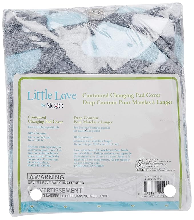 Little Love by NoJo Changing Table Cover, Happy Little Clouds