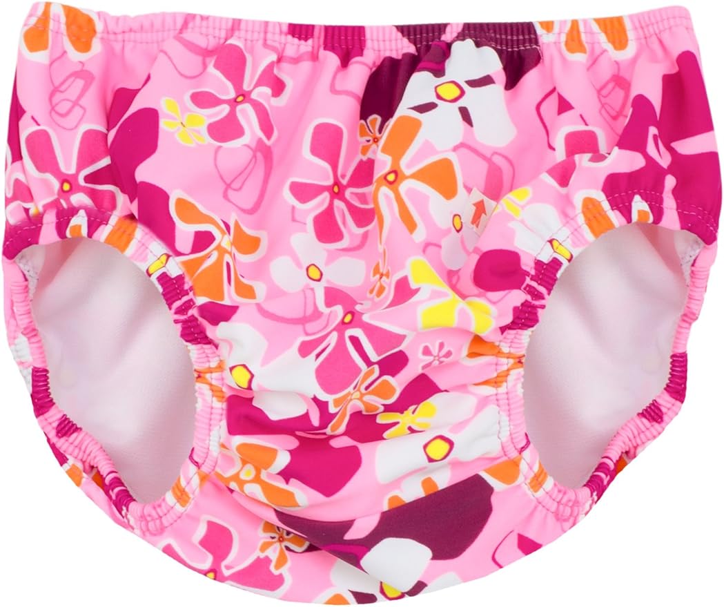 Tuga Girls Reusable Swim Diapers, UPF 50+ Sun Protection Swimsuit