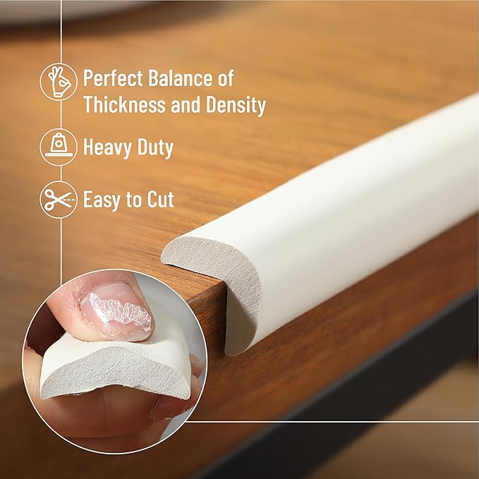Mr. Pen- Furniture Corner & Edge Safety Bumpers, 15ft Edge & 4 Corners, Baby Proof Corners and Edges, Baby Proofing Corner Guards, Baby Corner Protector Guards, Edge Protector for Baby