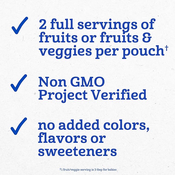 Gerber Stage 2 Baby Food, Fruit or Fruit and Veggie Puree Pouches, Build Your Own Variety Pack, Baby Food Pouches, 18-Pack