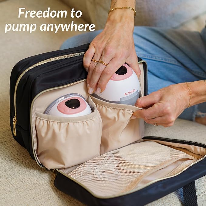 Ameda Universal Breast Pump Travel Bag | Pumping Essentials | Wearable Breast Pump Bag with Cooler | Wearable Breastpump Tote | Breastmilk Cooler