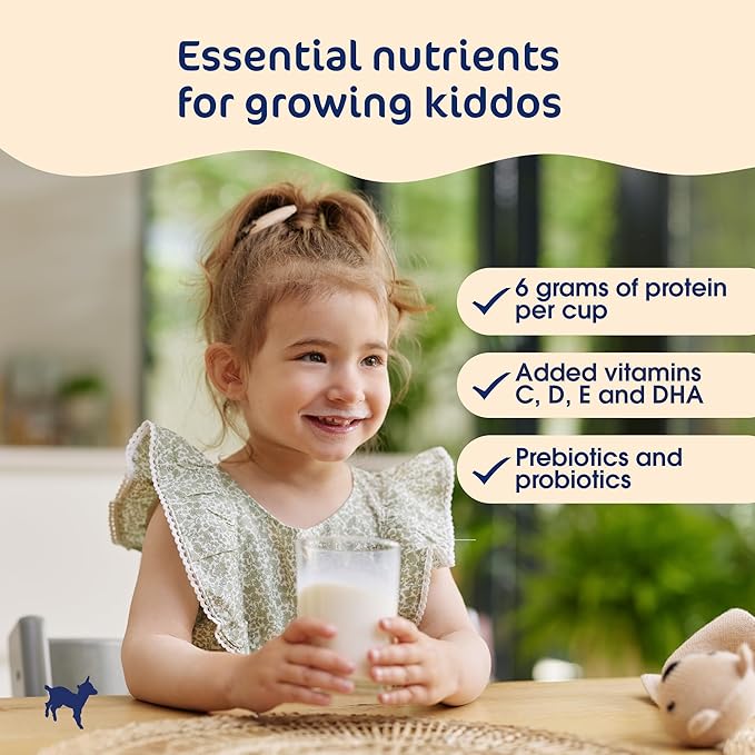 Kabrita Junior Goat Milk Powder for Kids - Easy to Digest for Ages 2-7 - Immunity Boosting Containing Vitamin C, D, E, Protein & Calcium - Non-GMO Gentle on Sensitive Tummies - 14 Oz (Pack of 3)