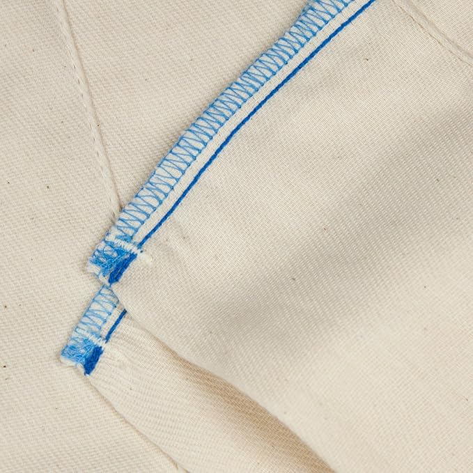 OsoCozy Unbleached Prefold Cloth Diapers 100% Cotton, Durable, Soft, Absorbent, Sustainable & Economical - dims, Fits size range. - (Size)