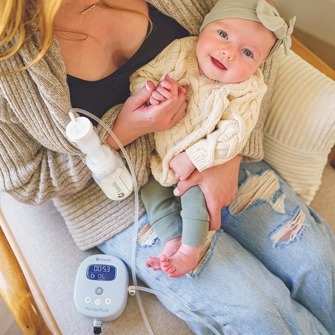 Ameda MYA Joy Plus Electric Breast Pump | Rechargeable Breast Pump | Portable Breast Pump Hands Free | Hospital Grade Breast Pump | Includes HygieniKit & Ameda Pump Parts | Hands Free Breast Pump