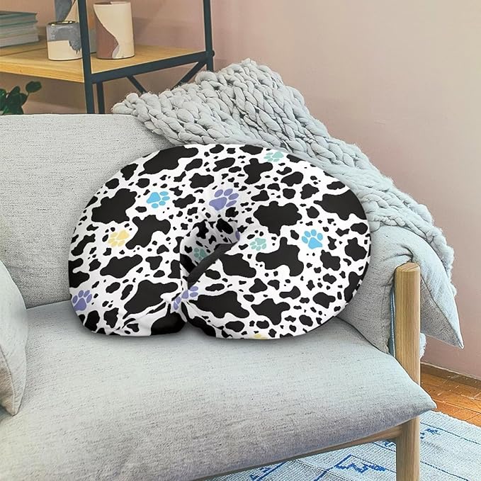 Baby Nursing Pillow Cover Cow Paw Breastfeeding Pillow Cover Boys Girls Cow Paw Nursing Pillow Case for Newborn, Soft Fabric Fits Snug On Infant