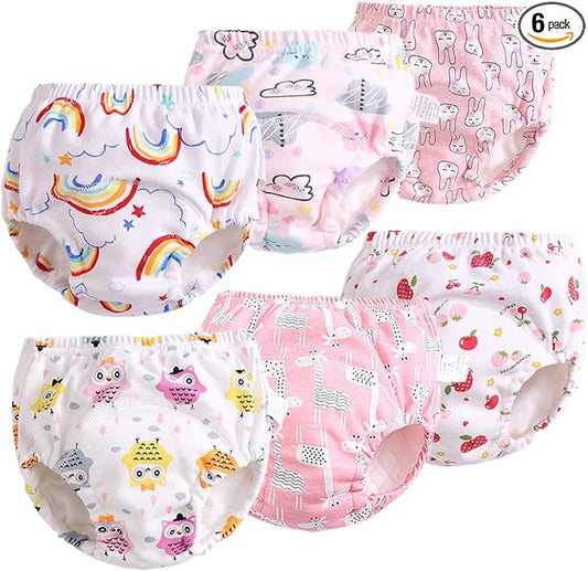 Potty Training Underwear for Girls Boys Potty Training Pants (3T,Pink)