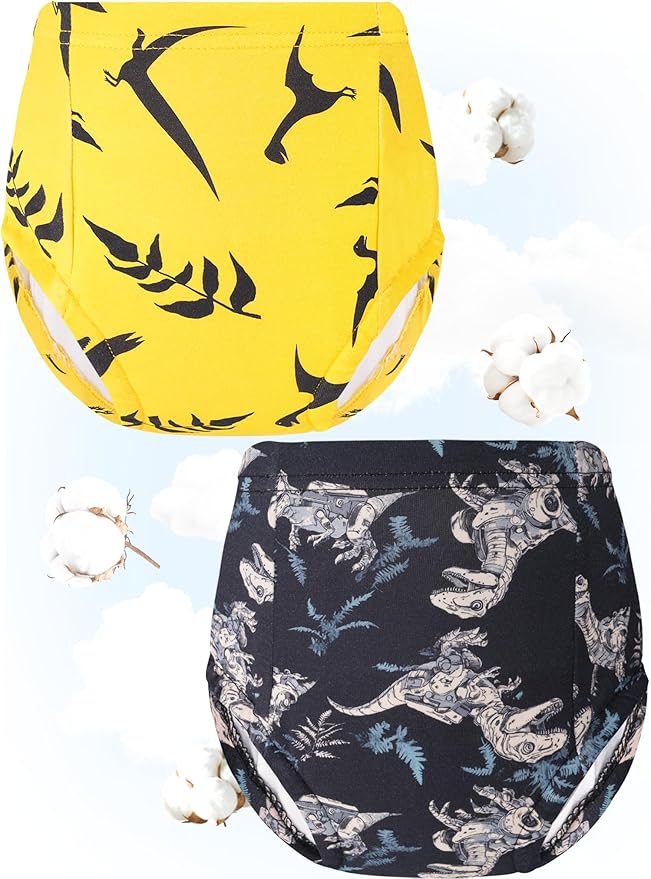 Boys Potty Training Underwear Pee Pants Cotton Absorbent Leak Resistant 4-Pack For Toddler 2t 3t 4t 5t 6 7 8 10