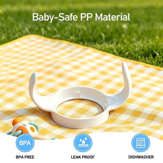 6Pack Baby Handles for MAM Bottles, Ergonomic Non-Slip Bottle Grips for Self-Feeding, Fits MAM Bottle 5oz, 9oz & 11oz, BPA-Free Trainer Accessories