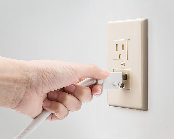 6-Pack Self-Closing Babyproof Outlet Covers - An Alternative To Wall Socket Plugs for Child Proofing Standard Outlets (1 Screw), Beige