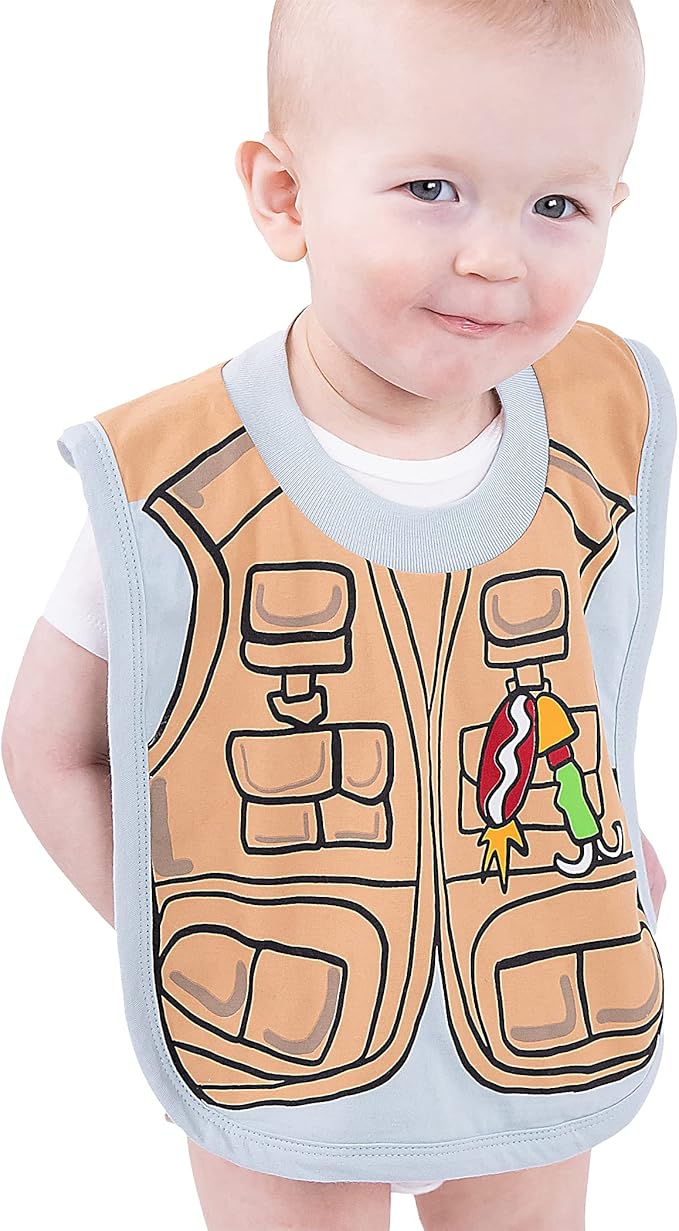 LazyOne Animal-Print Baby Bibs, Cute Baby Shower Gifts