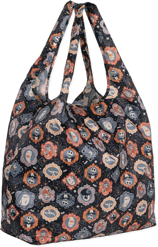 Bumkins Reusable Grocery Shopping Tote Bag for Women, Large Boho Style with Handles, Foldable, Washable, Shoulder Straps