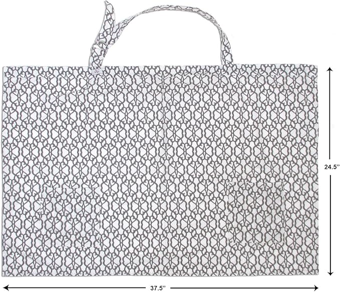 LK Baby Breastfeeding Nursing Cover Apron – Soft Cotton Privacy Cover with Rigid Neckline, Adjustable Strap & Travel Bag