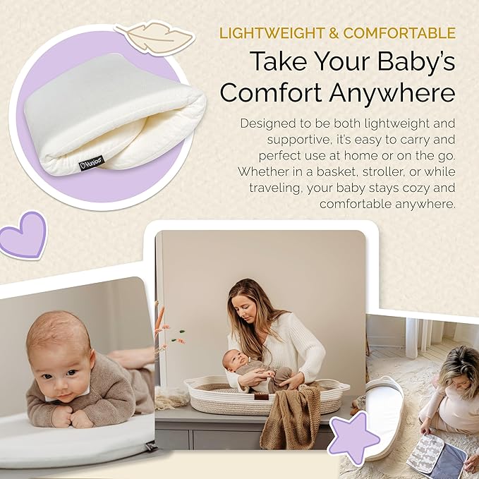 Yunioo Foldable Baby Changing Pad 29” x 15” - Waterproof & Ultra Soft Mattress for Diaper Changing Station - Portable Table Topper & Moses Basket Replacement - Easy to Clean