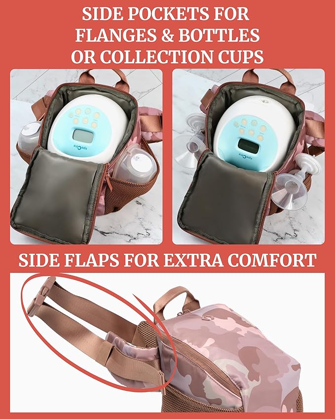 Pump-A-Porter Portable Breast Pump Bag | Belt Bag | Turns Electric Pump into Hands-Free Wearable Breast Pump | Fits Spectra S1, S2, Synergy Gold, Motif Luna, Ameda Pearl, Unimom Opera