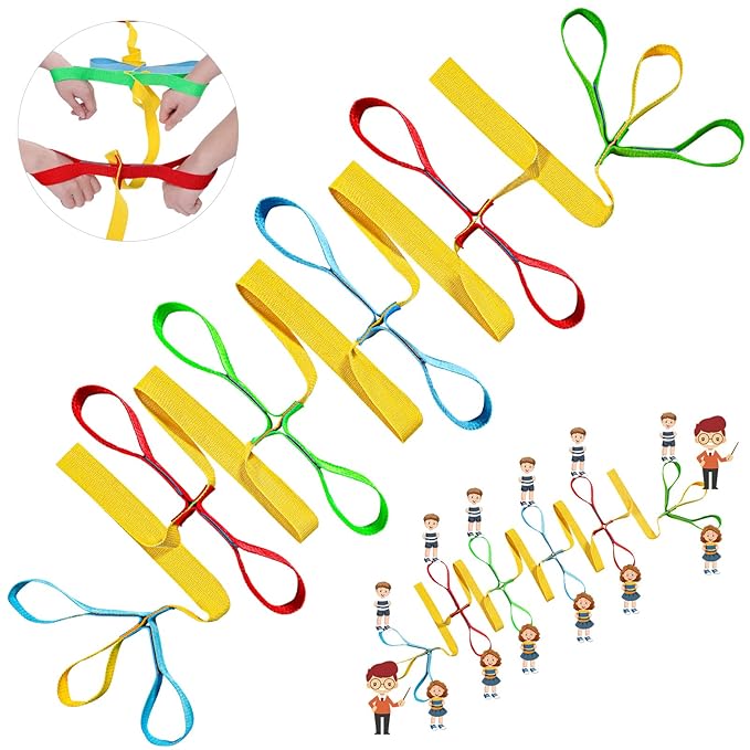 Preschool Walking Rope with Handles Children Safety Walking Rope Preschool Walk in Line Ropes Fits up to 12 Children 2 Teachers for Toddlers Kids Daycare Preschool Walk Guides