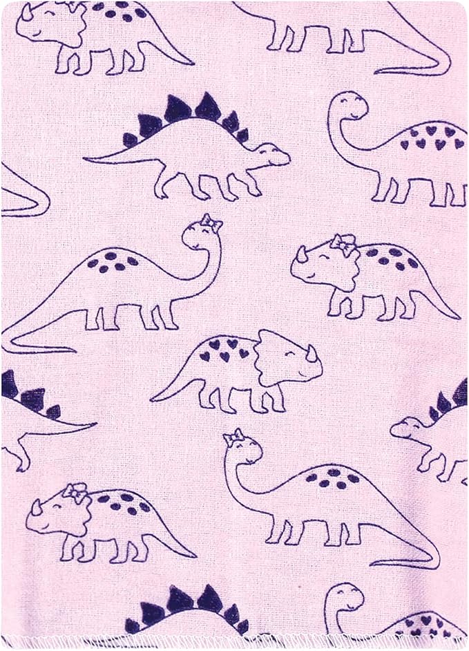 Hudson Baby Unisex Baby Cotton Flannel Burp Cloths Bundle, Cuteasaurus, One Size