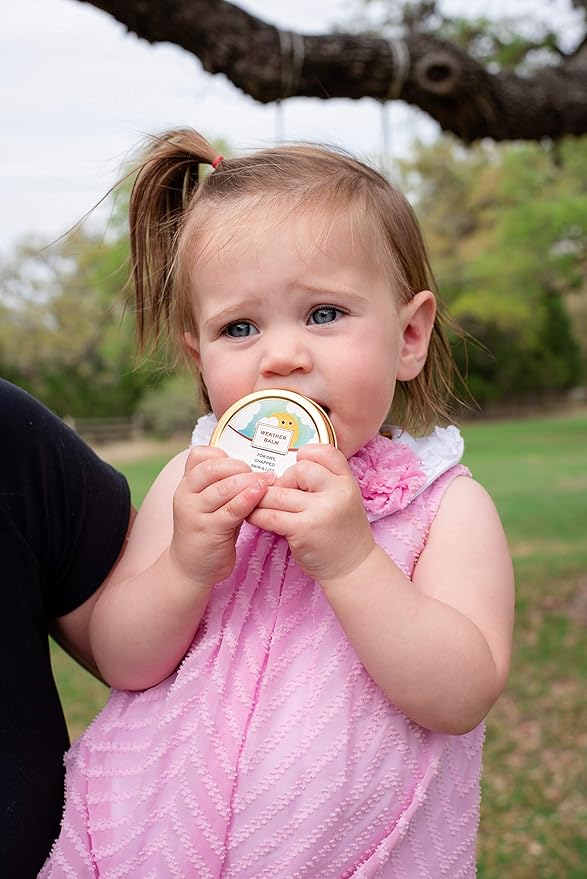 Punkin Butt Baby Weather Balm | Soothes and Protects Chapped Face Skin and Lips | Soft Vanilla Scent | 2 oz
