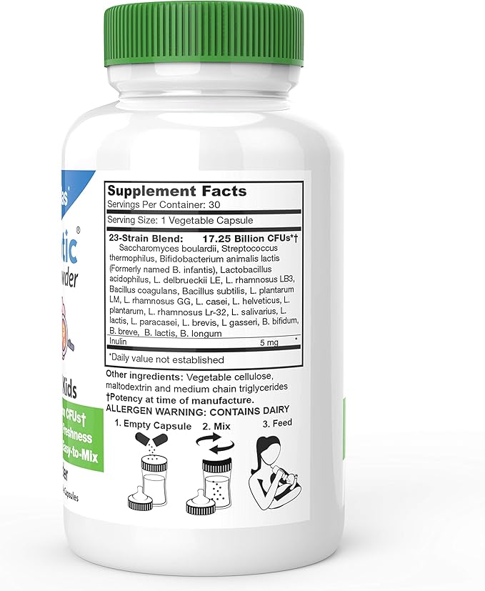 DrFormulas Nexabiotic Probiotic Powder for Babies, Infants & Kids Probiotics with Saccharomyces Boulardii, L. Acidophilus, B. Infantis Better Than Gripe Water or Baby Drops, 30 Servings