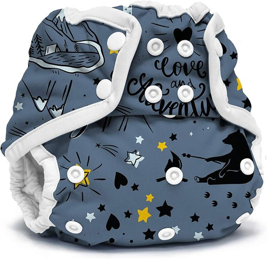 Kanga Care Rumparooz Double Leg Gusset Reusable Cloth Diaper Cover One Size Snap | Wander 6-35 lbs