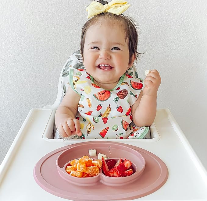 BapronBaby Eric Carle Tropical Fruit Bapron - No Neck Tie Safer Bib for Baby & Toddler - Soft Waterproof Stain Resistant - Machine Washable - Sz Preschool 3-5yrs