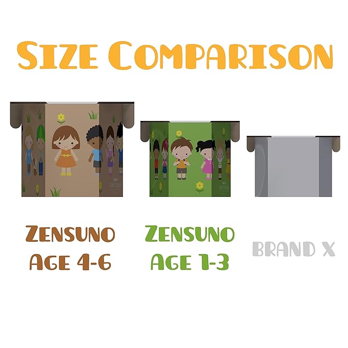 Emergency Foldable Portable Disposable Hygienic Instant Potty for Kids Toddlers Small Children and Babies, Great for Road Trip, Camping, Traveling, Hiking and Car Essential (3 Pack, Age 4-6)