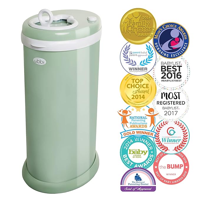 Ubbi Steel Odor Locking, No Special Bag Required, Money Saving, Awards-Winning & On-The-Go Refill Bags, Lavender Scented, Value Pack of 36, Baby On The Go Diapering Essentials