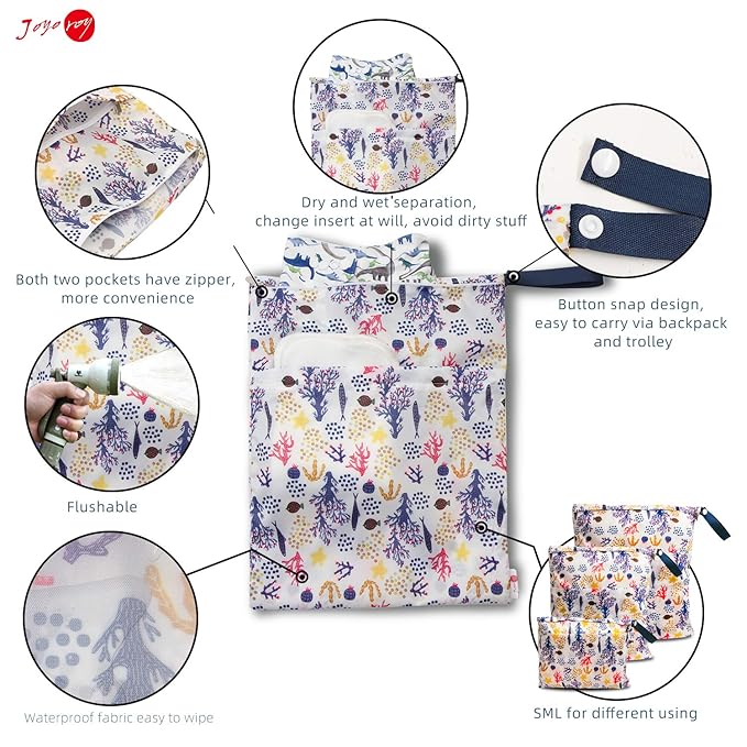 Joyo roy Baby Bag Dry Bag Wet Bags Wet Dry Bags for Diaper Bag Dry Bag Waterproof Wet Bags for Baby Diaper Bag Wet Dry Bag Waterproof Bag Waterproof Dry Bag Wet Bags