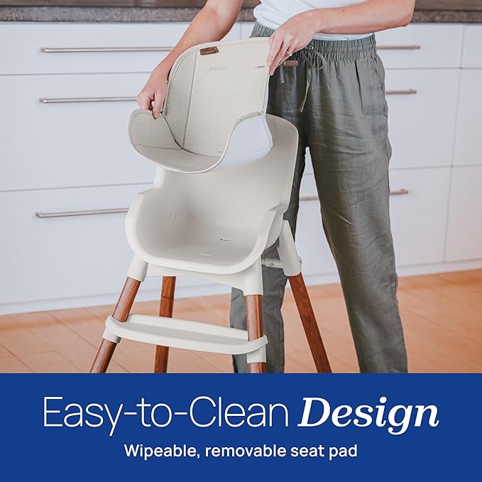 Chicco Zest LE 4-in-1 Folding High Chair, Feeding Chair, Toddler Chair and Youth Stool, Multi-Use Easy Clean High Chair, Crema/White