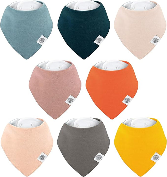 Parker Baby Bandana Drool Bibs for Boys, Girls & Unisex - Soft & Stylish Teething Bibs for Babies