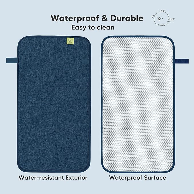 KeaBabies Portable Diaper Changing Pad and KeaBabies Baby Wrap Carrier - Waterproof Foldable Baby Changing Mat - All in 1 Original Breathable Baby Sling, Lightweight,Hands Free Baby Carrier Sling