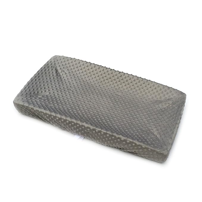 Changing Pad Cover for 4-Sided Changing Pad - Bubble Dot Minky Fabric - Made in USA (CP 3)