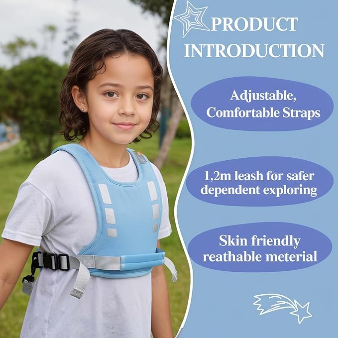 Active XL Child Harness: Safety for Kids/Teens(6-12yrs), Adjustable Anti-Elopement,Autism/ADHD/Special Needs
