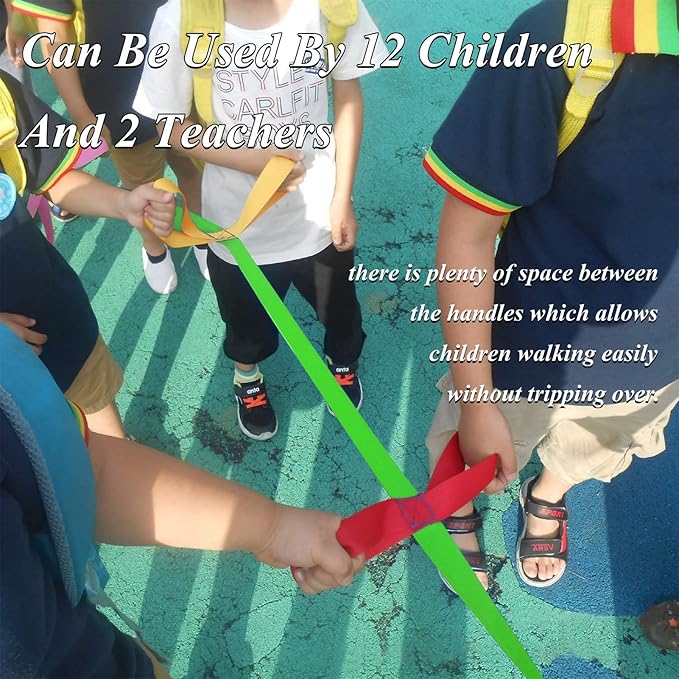 Children Safety Walking Rope, 14 People Perfect Lightweight Safety Walking Rope Comfortable for Daycare School